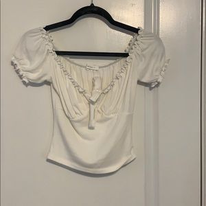 AT beige off the shoulder top